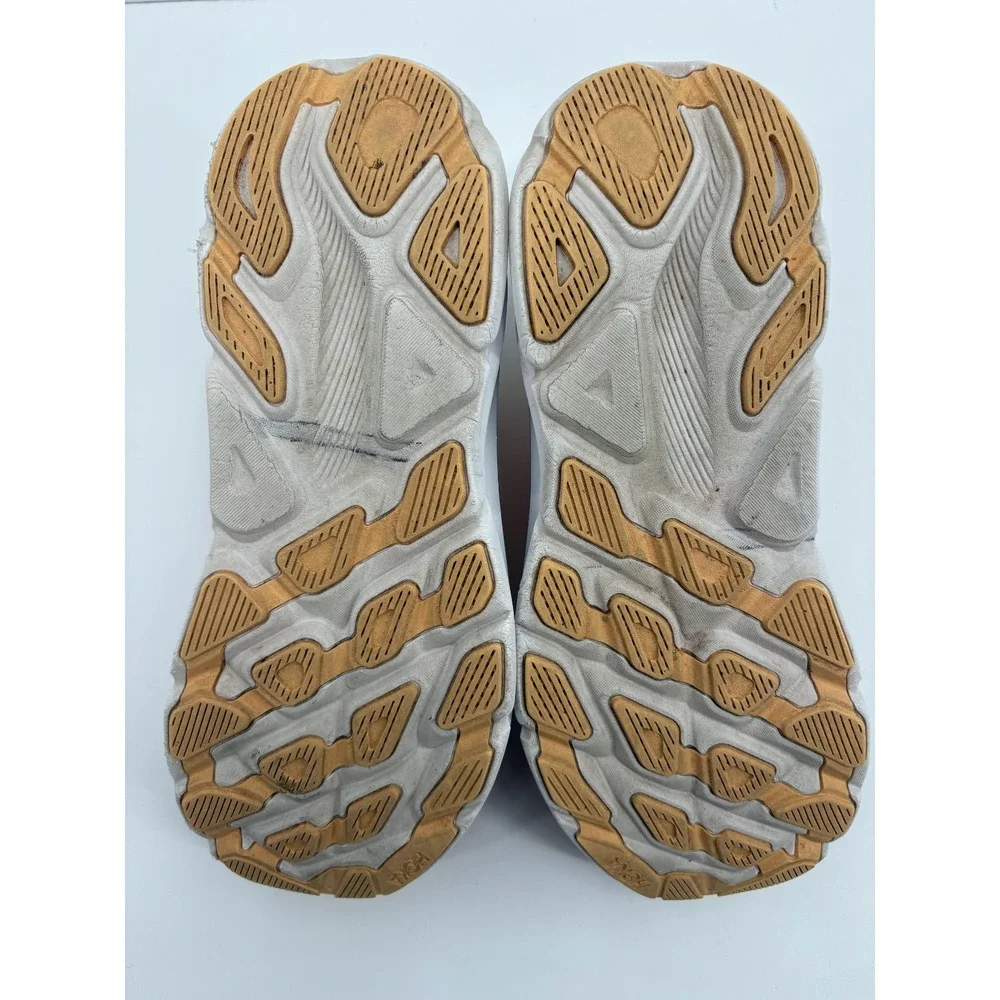 Hoka One One Youth Clifton 9 Running Comfort Orange Shoes 1131170 VOIM, 7 MD